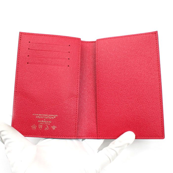 Louis Vuitton Couverture Passport MM Case Monogram Cherry