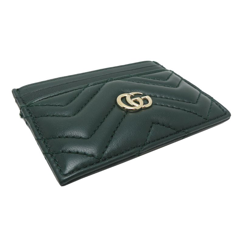 Gucci Card Case Leather Green