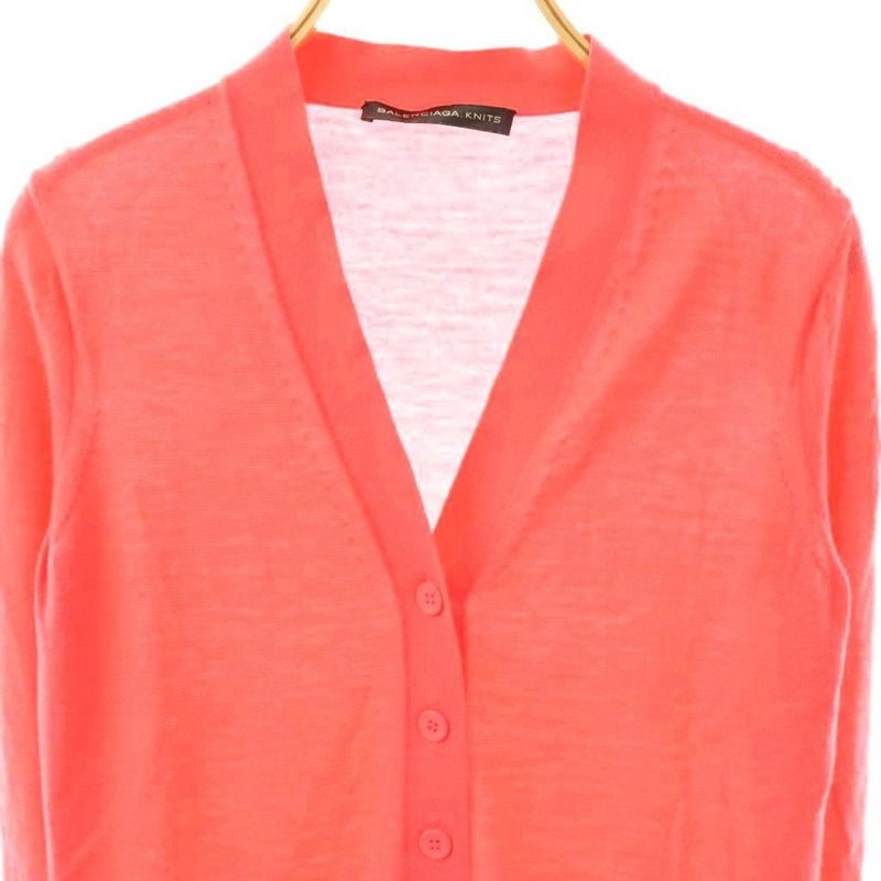 Balenciaga Knits Cardigan Knit Long Sleeve Cashmere 36 Pink HK
