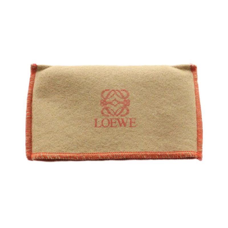 Loewe Coin Case Leather Anagram Red