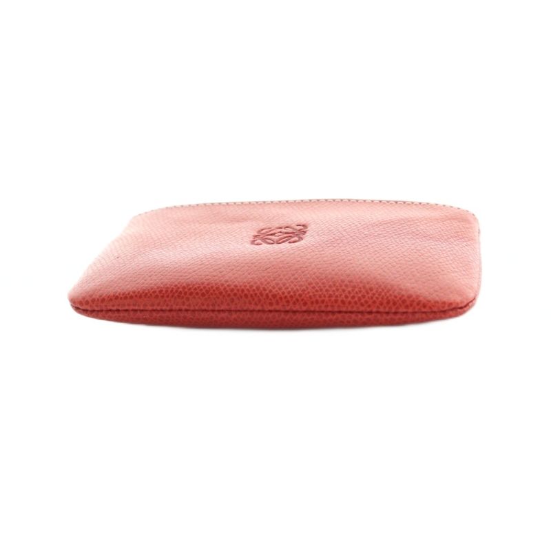 Loewe Coin Case Leather Anagram Red