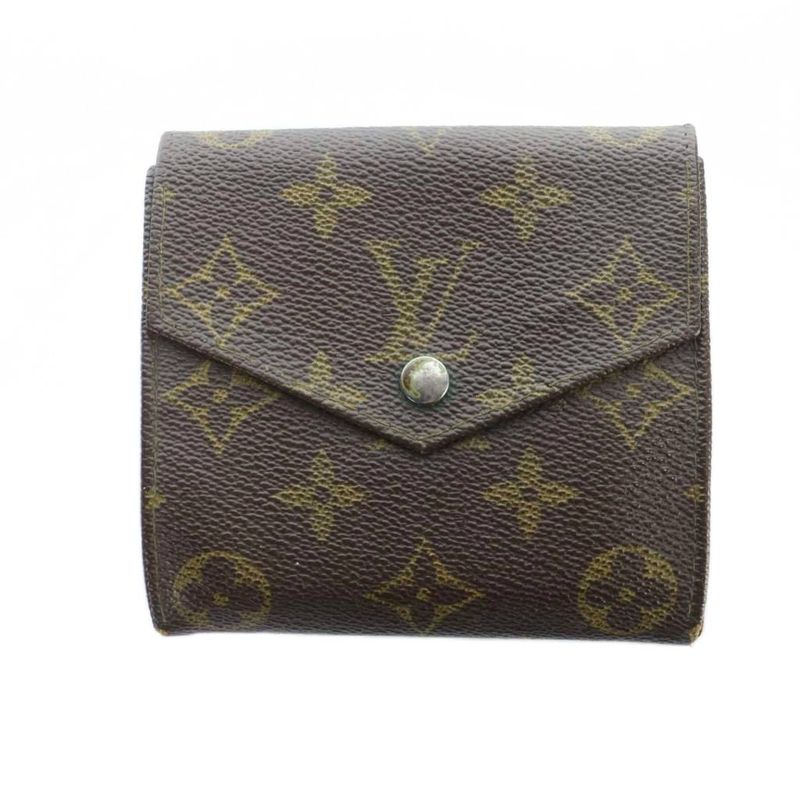 Louis Vuitton Porte Monnaie Cult Cles Trifold Wallet Leather Monogram