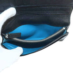 Bvlgari Wallet Bifold Coin Purse Leather Black
