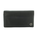 Bvlgari Wallet Bifold Coin Purse Leather Black