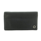 Bvlgari Wallet Bifold Coin Purse Leather Black