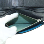Bvlgari Wallet Bifold Coin Purse Leather Black