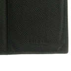 Bvlgari Wallet Bifold Coin Purse Leather Black