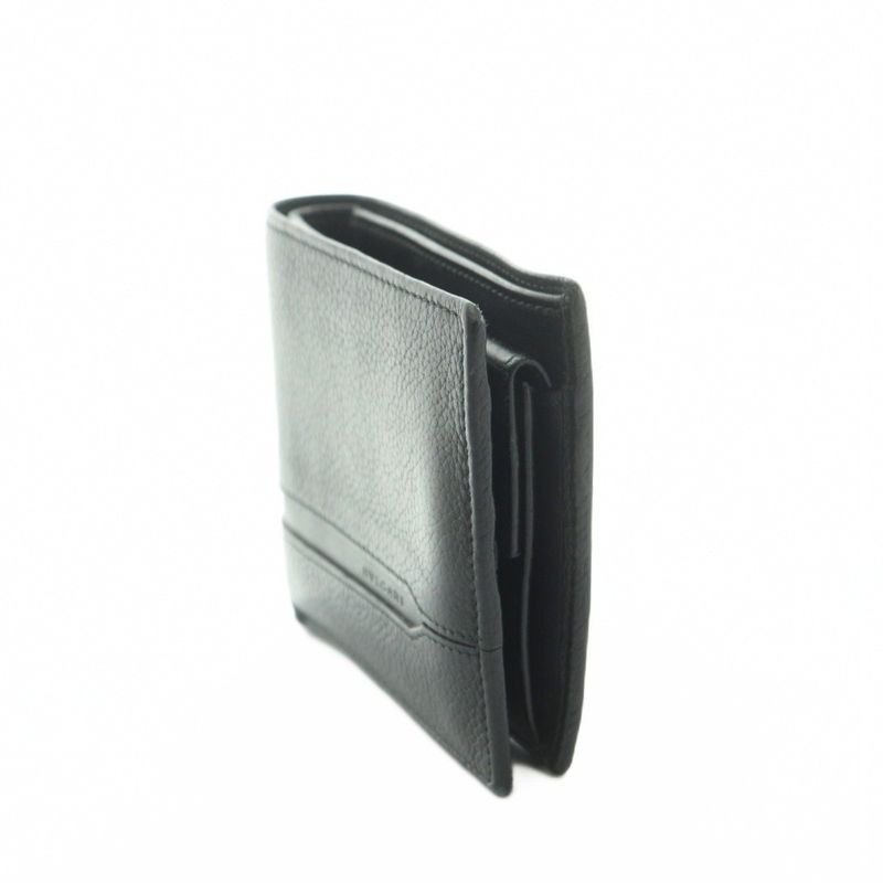Bvlgari Wallet Bifold Coin Purse Leather