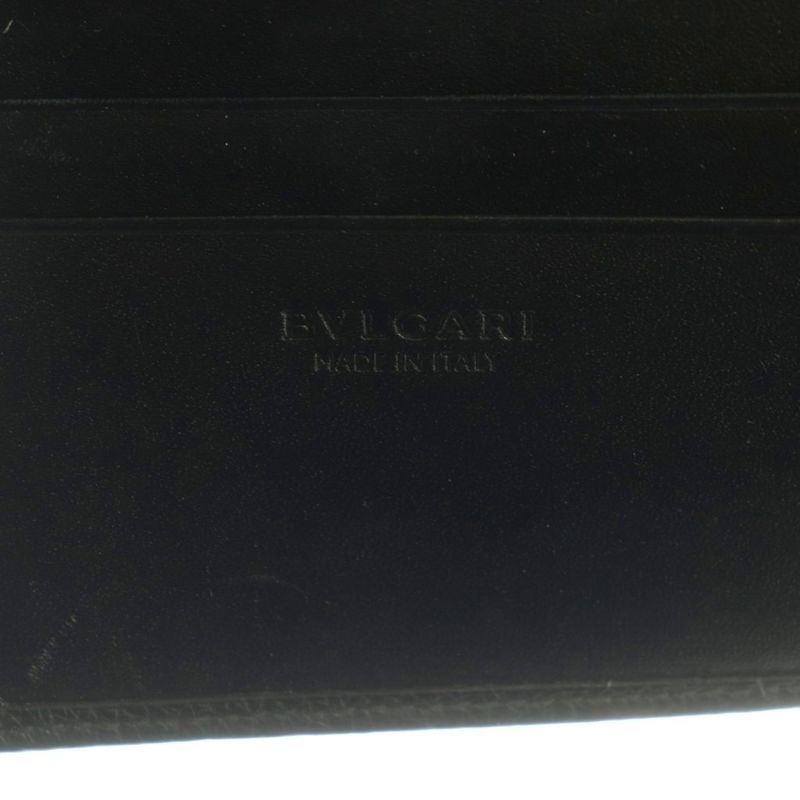 Bvlgari Wallet Bifold Coin Purse Leather