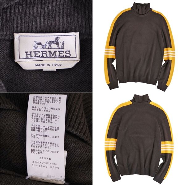 Hermes Knit Sweater High Neck Long Sleeve