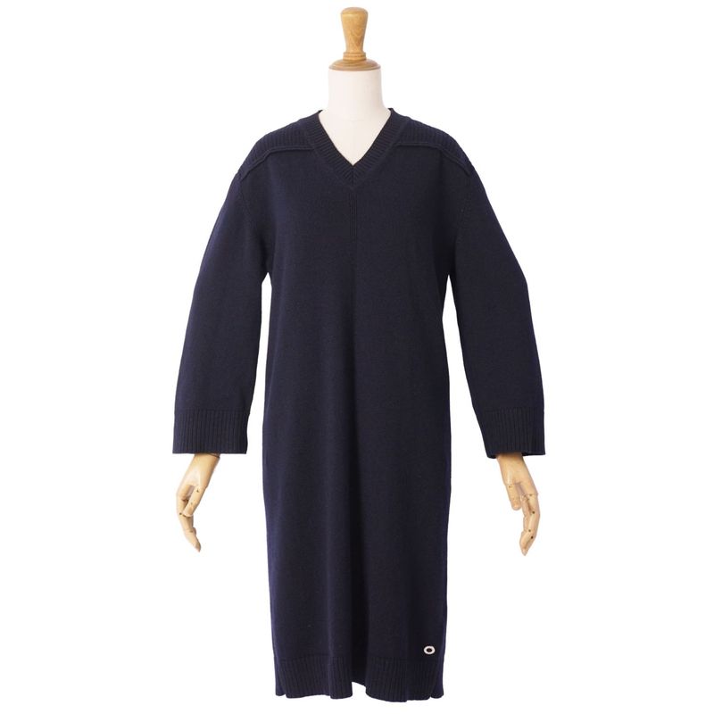 Hermes Knit Dress Long Sleeve Cashmere