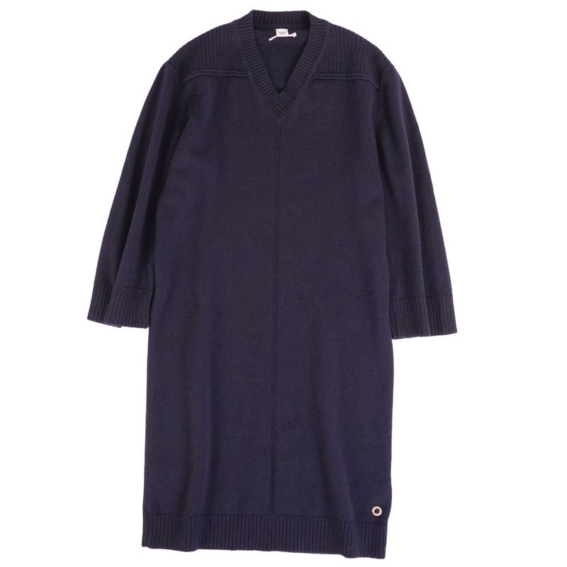 Hermes Knit Dress Long Sleeve Cashmere
