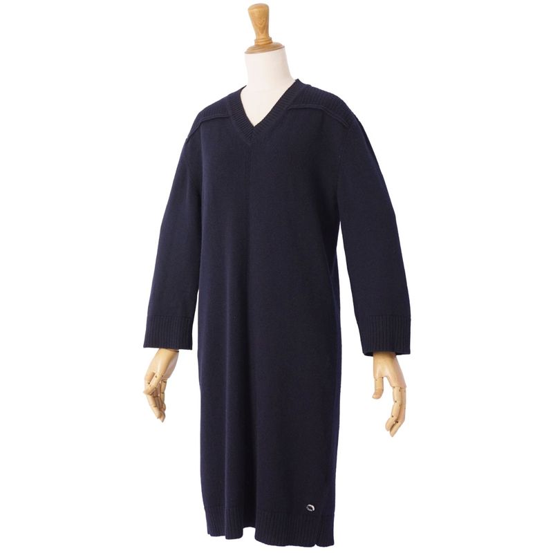 Hermes Knit Dress Long Sleeve Cashmere