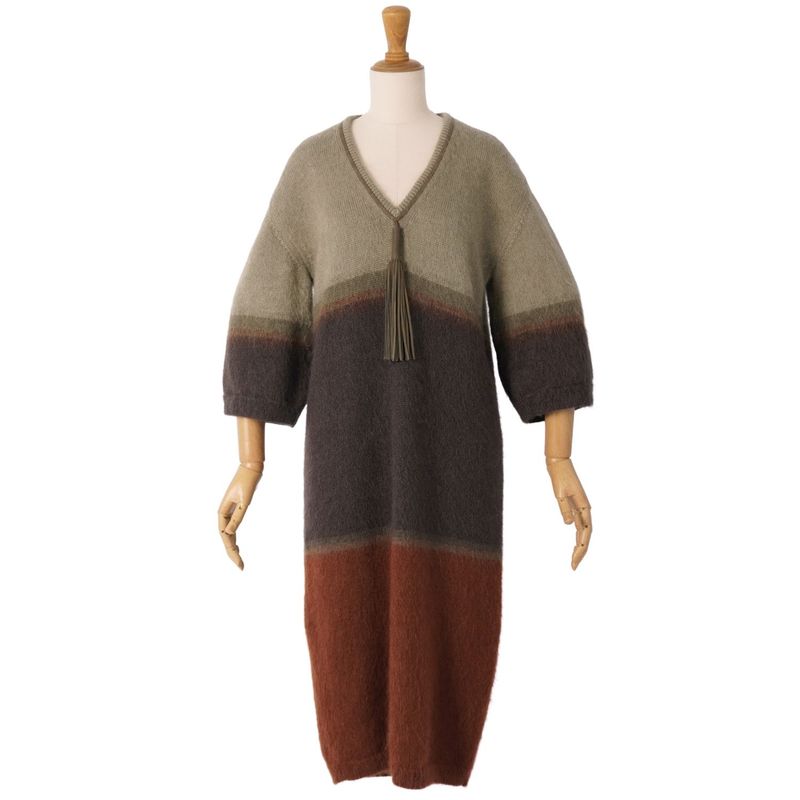 Hermes Knit Dress Short Sleeve Mohair Condition Description