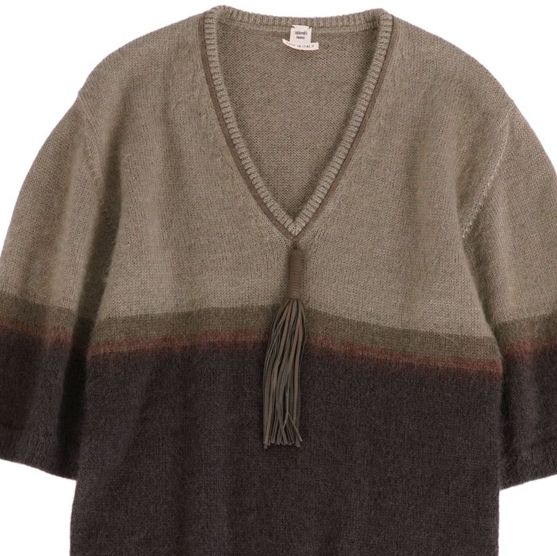 Hermes Knit Dress Short Sleeve Mohair Condition Description