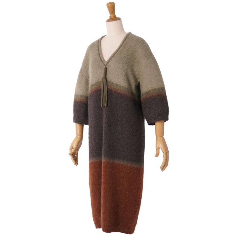 Hermes Knit Dress Short Sleeve Mohair Condition Description