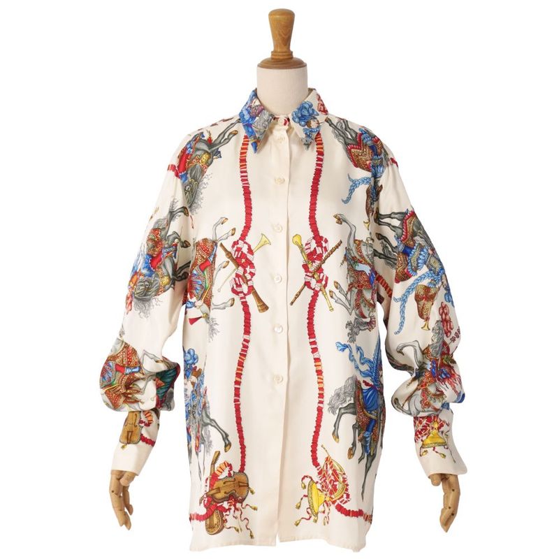 Hermes Vintage Shirt Blouse Long Sleeve Condition Description