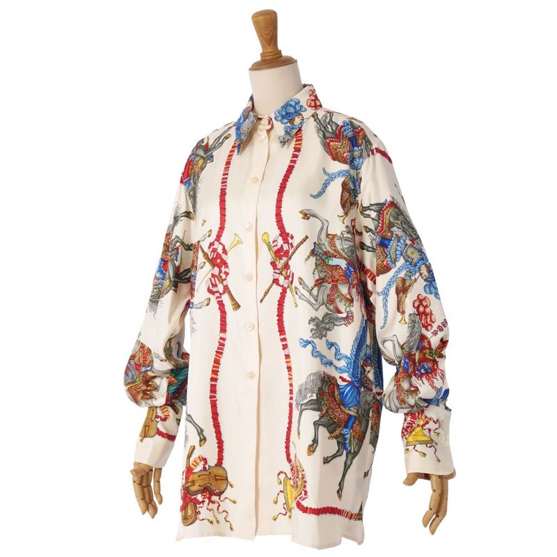 Hermes Vintage Shirt Blouse Long Sleeve Condition Description
