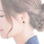 Chanel CC Logo Earrings Metal White Gold