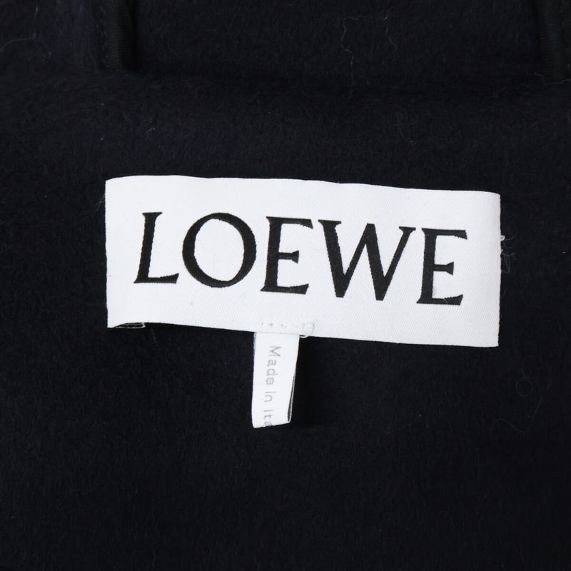 Loewe Zip Up Hooded 48 Hoodie ) Navy