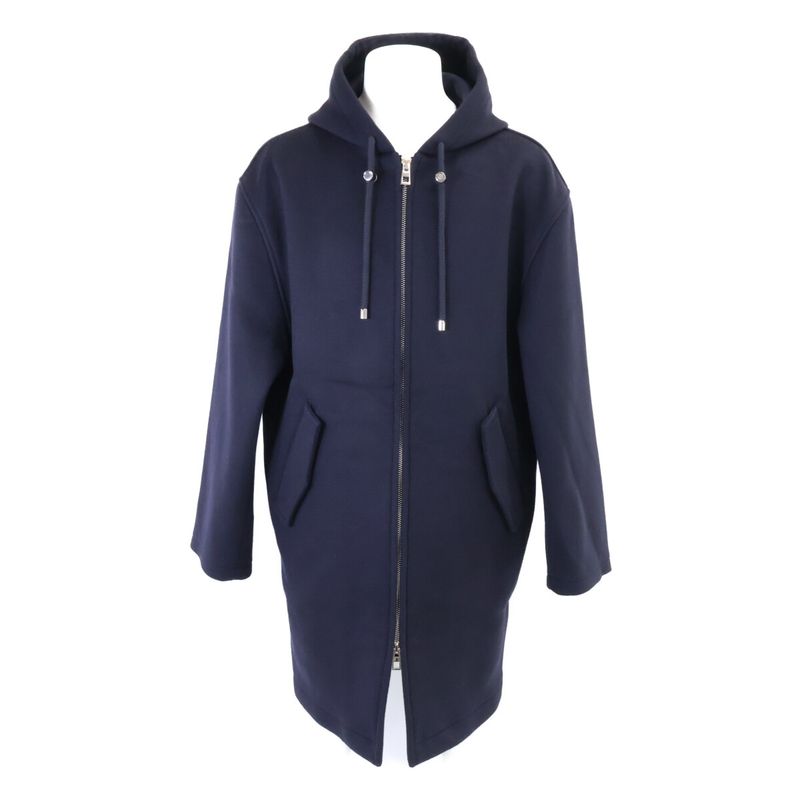 Loewe Zip Up Hooded 48 Hoodie ) Navy