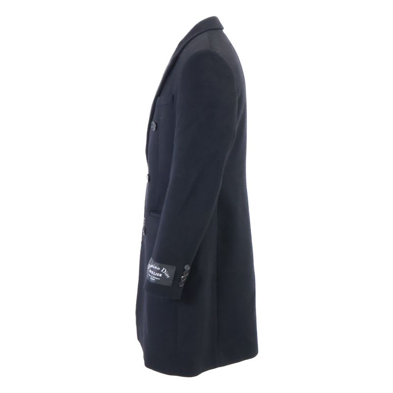 Dior Homme Virgin Wool Cashmere Double Che Star 48 Jacket ) Black