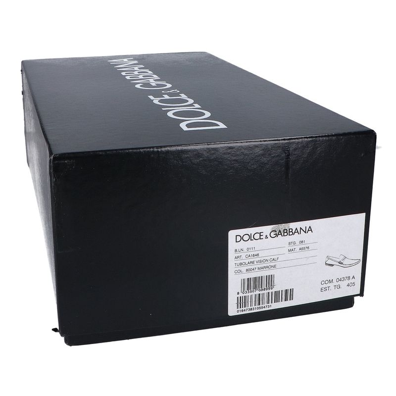 Dolce & Gabbana Suede Coin Loafer 6.5 ) Brown