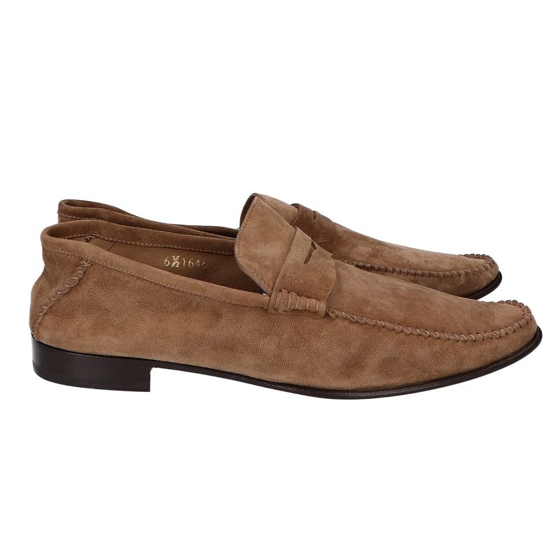 Dolce & Gabbana Suede Coin Loafer 6.5 ) Brown