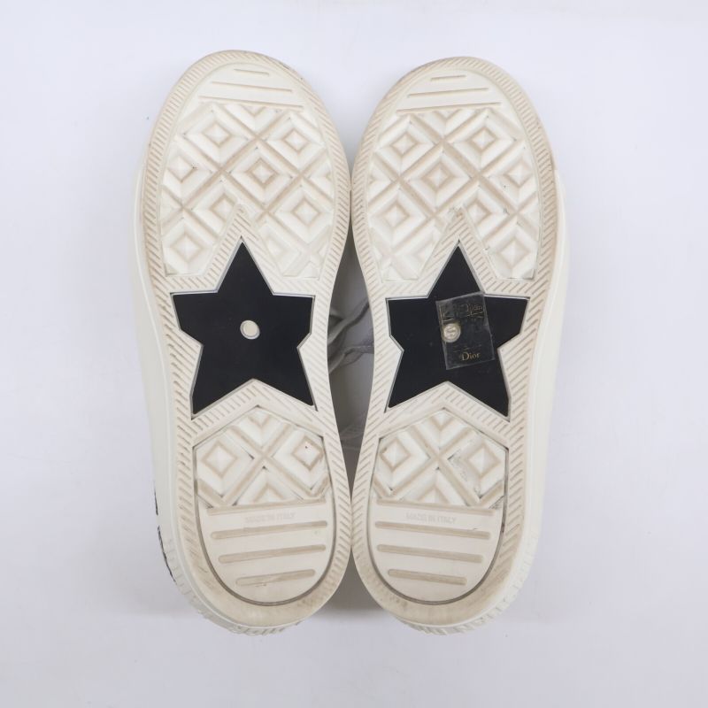 Dior Walk'n' Embroidery Platform Sneakers 37 ) White