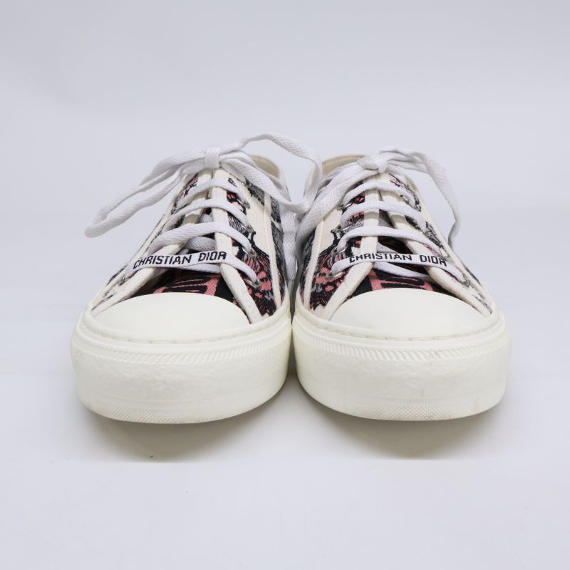 Dior Walk'n' Embroidery Platform Sneakers 37 ) White