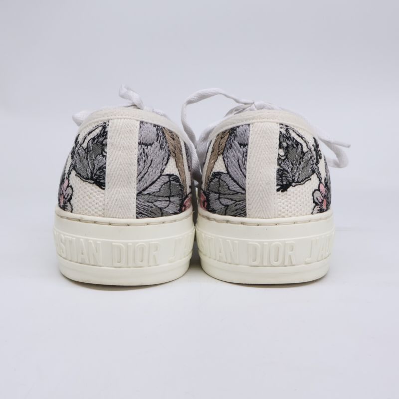 Dior Walk'n' Embroidery Platform Sneakers 37 ) White