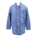 Bottega Veneta Cotton Metal Button Denim Coveralls 48 Jacket ) Blue