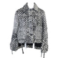 Loewe Tweed Workwear Jacket 34 ) White Black