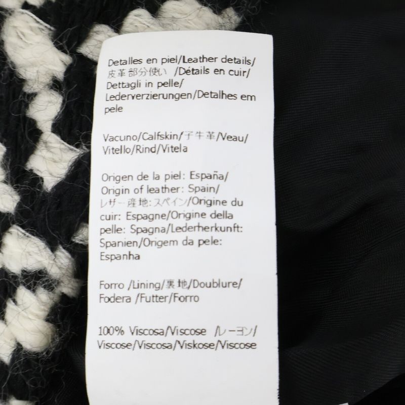 Loewe Tweed Workwear Jacket 34 ) White Black