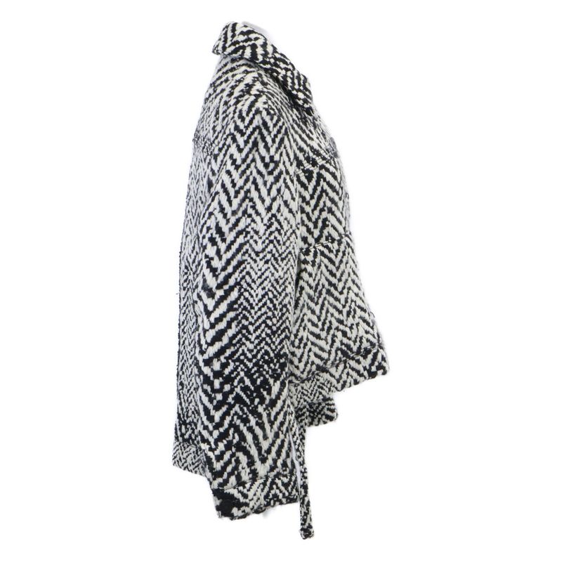 Loewe Tweed Workwear Jacket 34 ) White Black