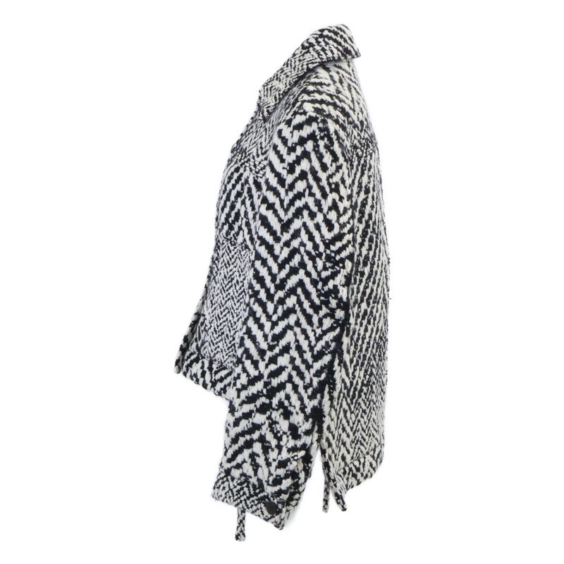 Loewe Tweed Workwear Jacket 34 ) White Black