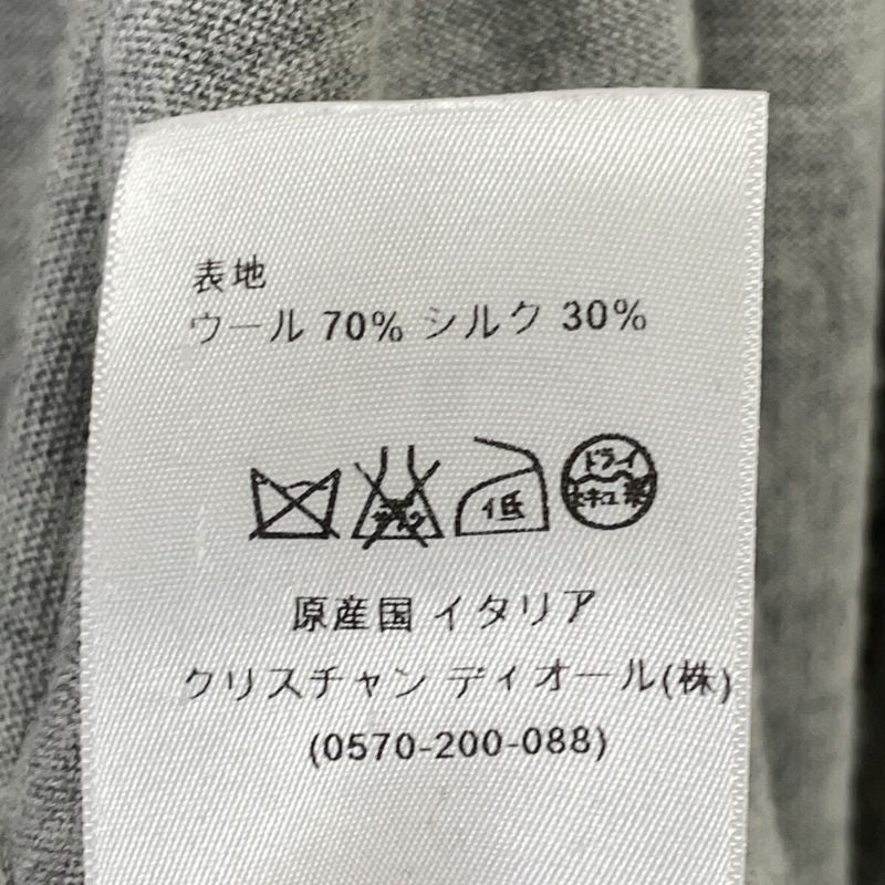 Dior Gray CD Logo Wool Silk Jacket 36 Shoulder Bag )