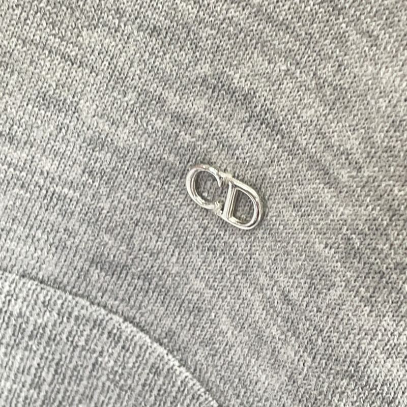 Dior Gray CD Logo Wool Silk Jacket 36 Shoulder Bag )