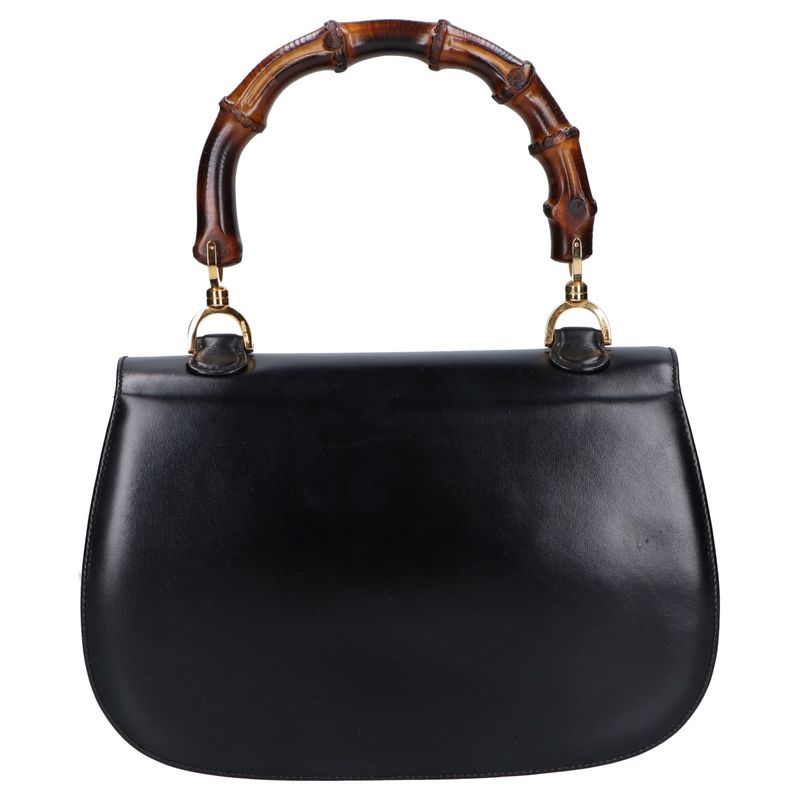 Gucci 000 01 Bamb Top Handle Bag ) Black