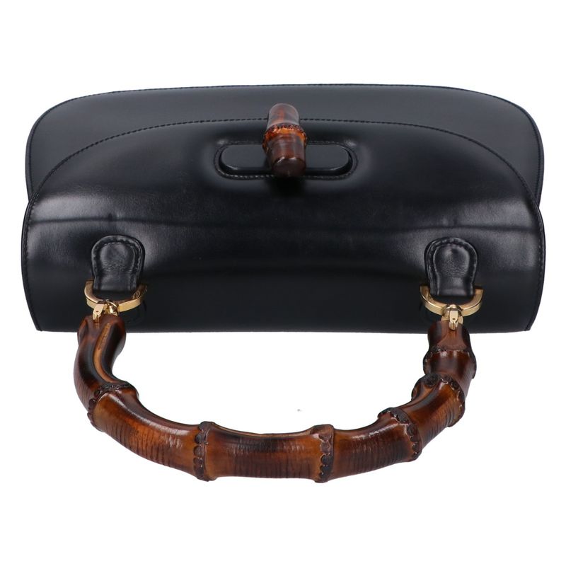 Gucci 000 01 Bamb Top Handle Bag ) Black