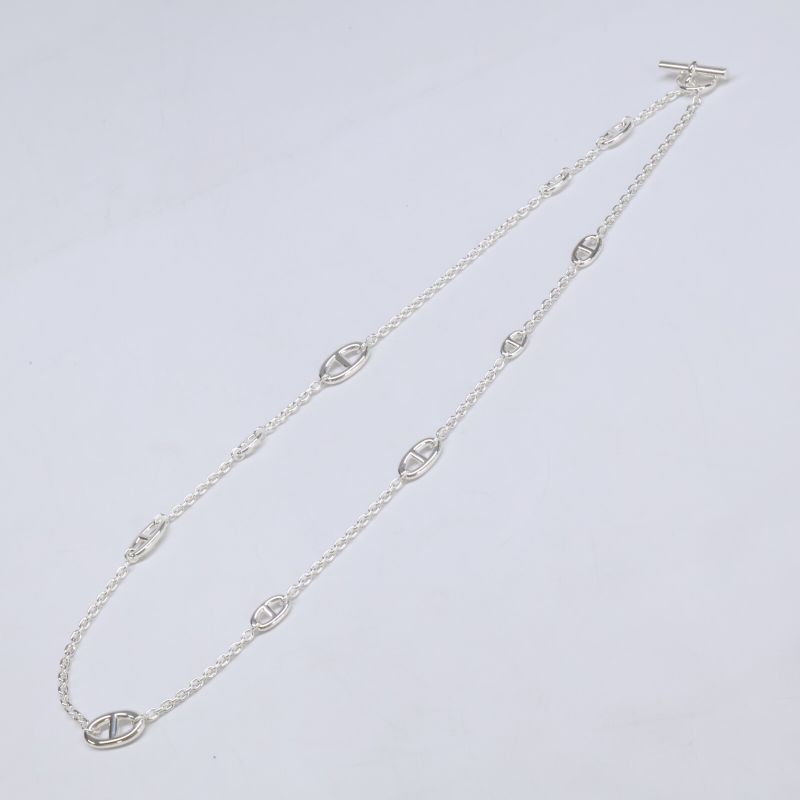 Hermes 925 Chaine D'ancre Farandole 80 Necklace