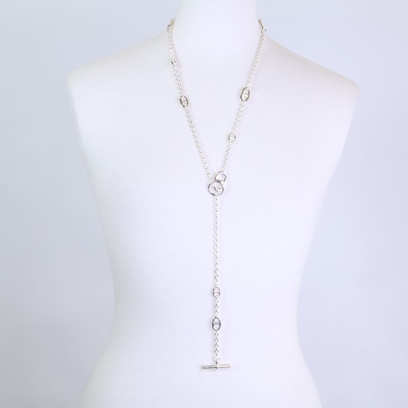 Hermes 925 Chaine D'ancre Farandole 80 Necklace