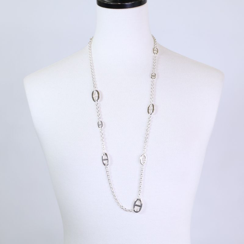 Hermes 925 Chaine D'ancre Farandole 80 Necklace