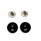 Chanel Earrings CC Logo Circle C Stone