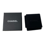 Chanel Earrings CC Logo Circle C Stone