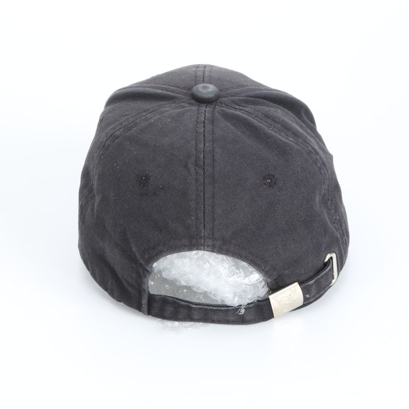 Balenciaga Embroidery Logo Baseball Cap Hat Black