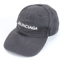 Balenciaga Embroidery Logo Baseball Cap Hat Black