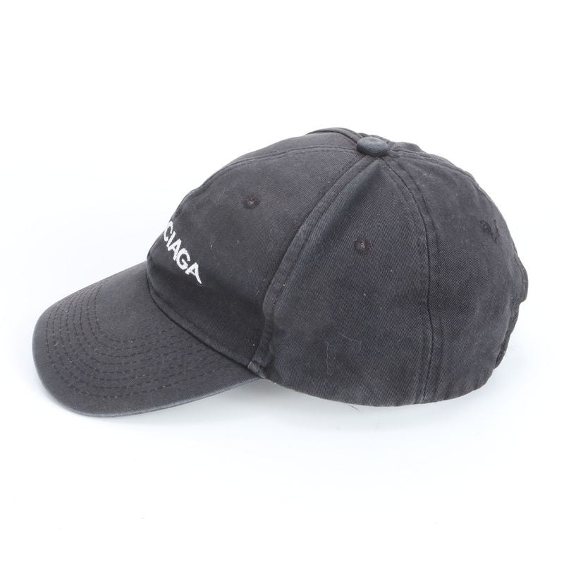 Balenciaga Embroidery Logo Baseball Cap Hat Black
