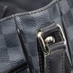 Louis Vuitton Damier Graphite Daniel MM Black Leather Shoulder Bag