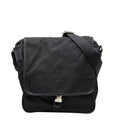 Prada Crossbody Shoulder Bag Black Nylon Saffiano Leather